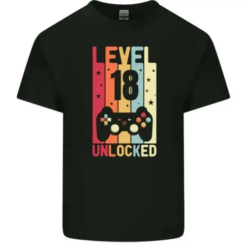 18th Birthday T-Shirt 2006 Mens Funny LEVEL UNLOCKED 18 Year Old Gaming Tee Top