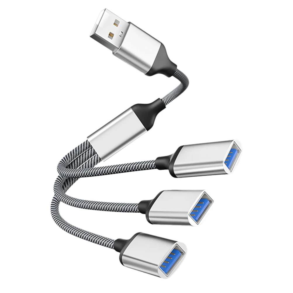 

Usb 1 To 3 Port Splitter For Laptop Multi-Port Usb Hub High Speed Charging Extension Cable Compact Portable Power Adapter