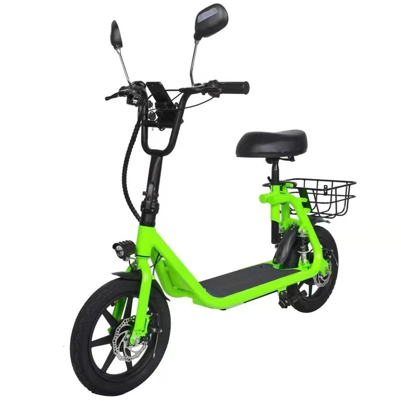 350W 36V Harleyment Electric Scooter With Basket 12 Inch Mobility Scooter Electric