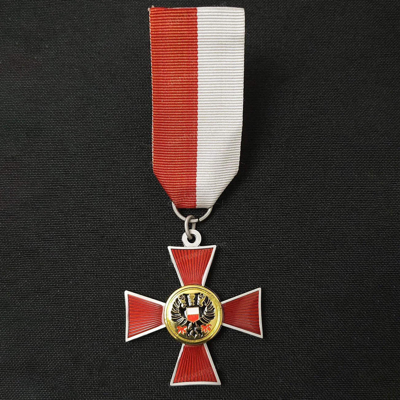 WW1 Period Badge The Lubeck Medal Ottoman Prussia Imperial German Red Cross Eagle Military Service Ribbol Medal Award