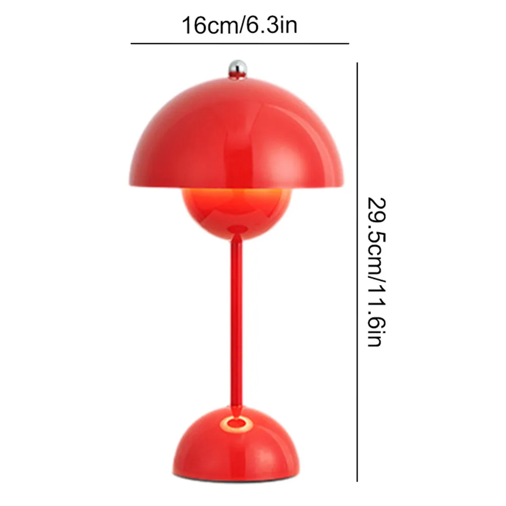 Mushroom Table Lamp Desk Lamp Touch Portable Lamp LED Rechargeable Night Light for Room Bedroom Home Decoration Gifts Table Lamp