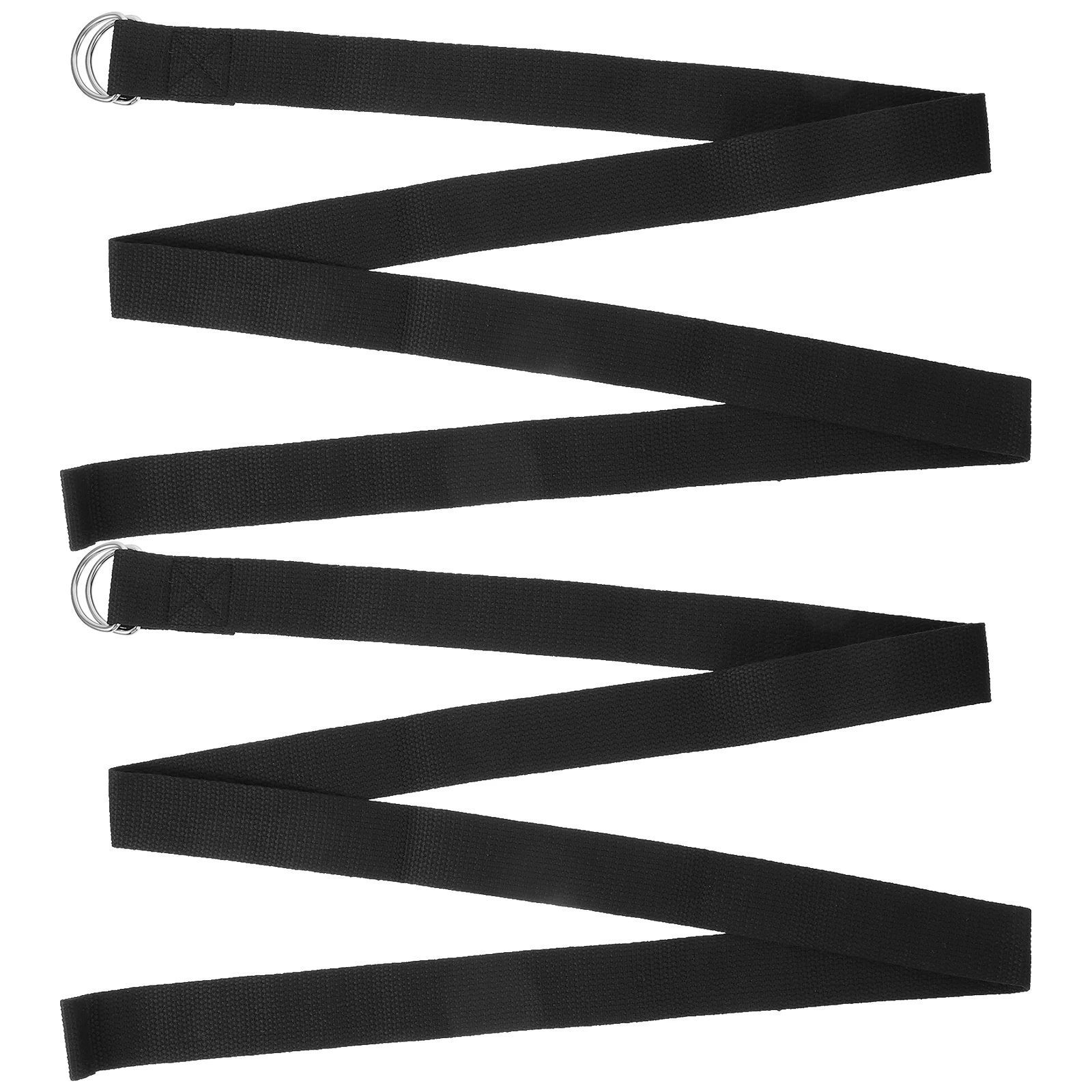 2 Pcs 스트레치 밴드 요가 스트랩 전문 리본 운동 가정용 피트니스 운동 다목적 스트레칭