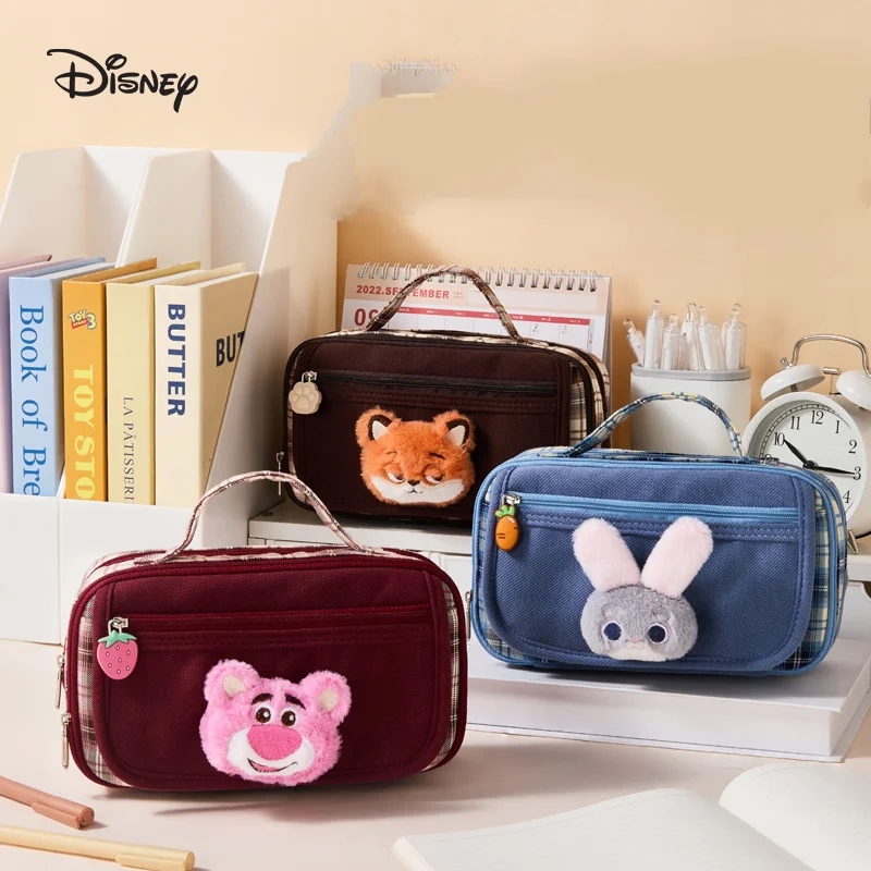 

Disney Lotso Judy Hopps Nick Wilde Plush Cosmetic Bag Portable Makeup Pouch Gift for Girls
