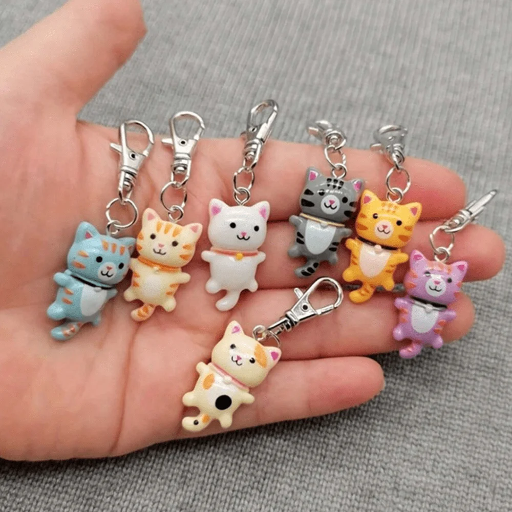 

2pcs Cute Cat Keychain Set, Cartoon Animal Resin Decor Accessories, Key Chain With Lobster Clasp, Decorative Birthday Gift, Bag/Car/Phone Charm Car Accessories Bag Charm School Animal Goth Y2k Gifts For Mother, Father, Graduation, And Teacher