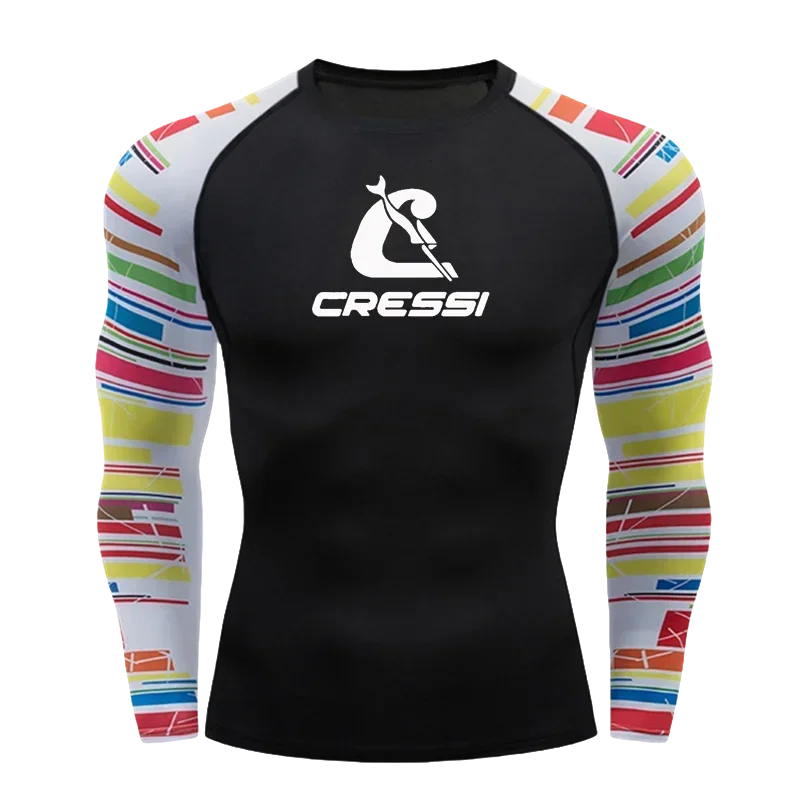 

Mens Long Sleeve Rashguard Upf 50 Sun Protection Surf Shirt Quick Dry Breathable Swimming Tight T-shirt Summer 2023 Gym Clothes