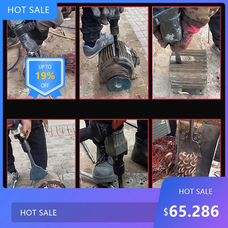 

725Useful Electric pick recycling copper recovery Copper wire peel ,Remove copper tools,Chisel scrap copper wire,