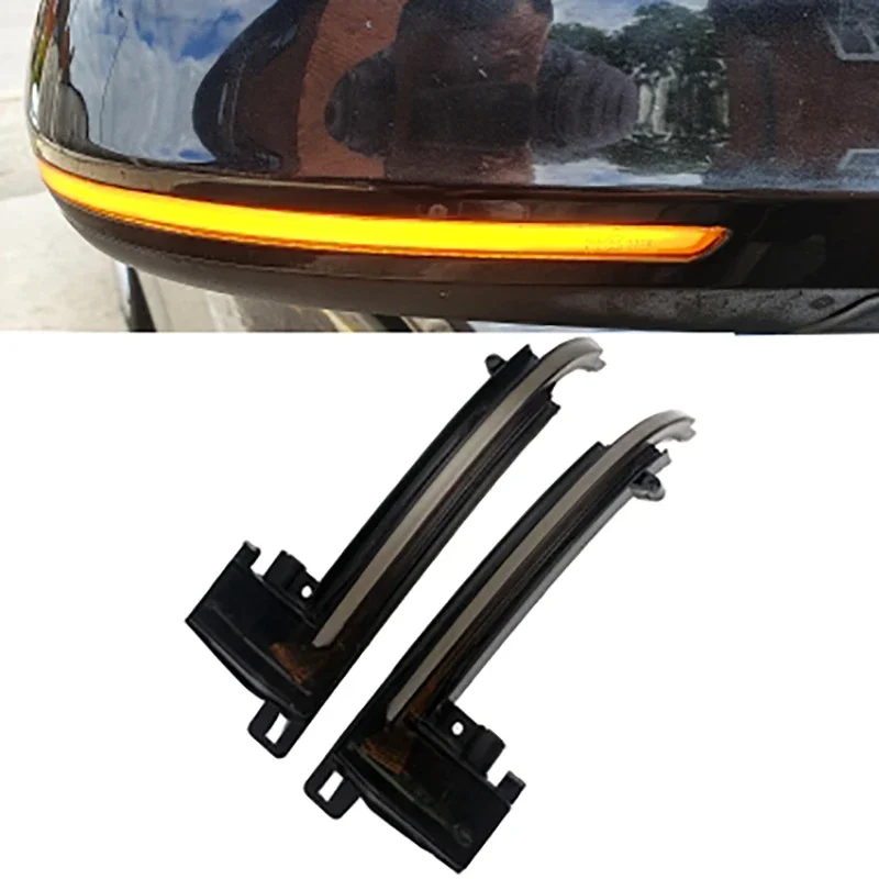 

For Audi A4 A5 S4 S5 A3 B8 A6 S6 A8 Q3 RS4 RS5 Dynamic Scroll LED Turn Signal Light Sequential Rearview Mirror Indicator 2PCS
