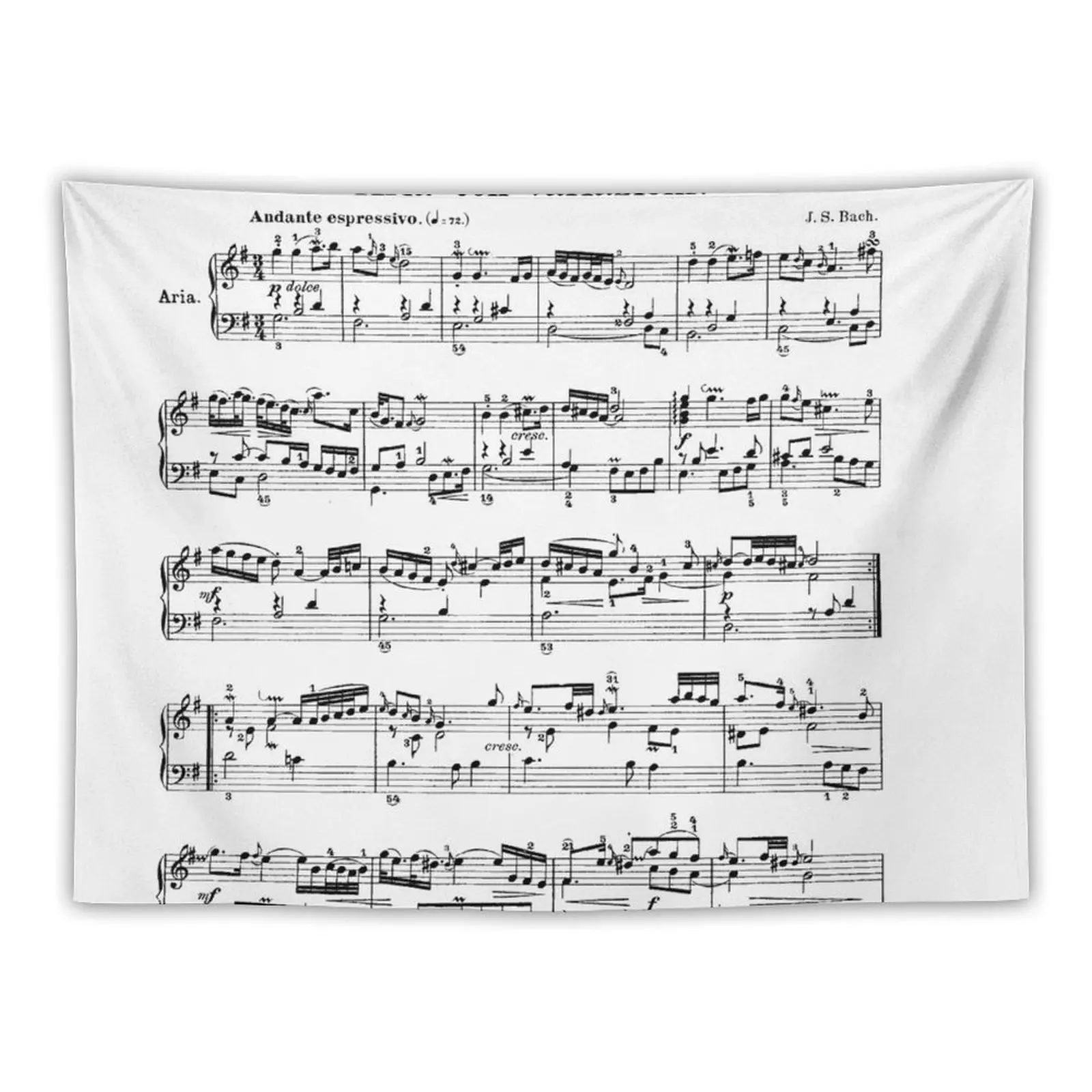 

Goldberg Variations Tapestry Home And Comfort Decor Aesthetic Room Decor Korean Decoration Wall Tapestry