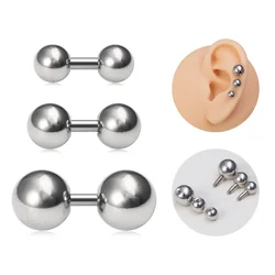 3Pcs 5/6/8mm Ball Helix Tragus Daith Conch Cartilage Barbell Earring for Unisex Surgical Steel PA Sexy Piercings Jewelry 14G 16G