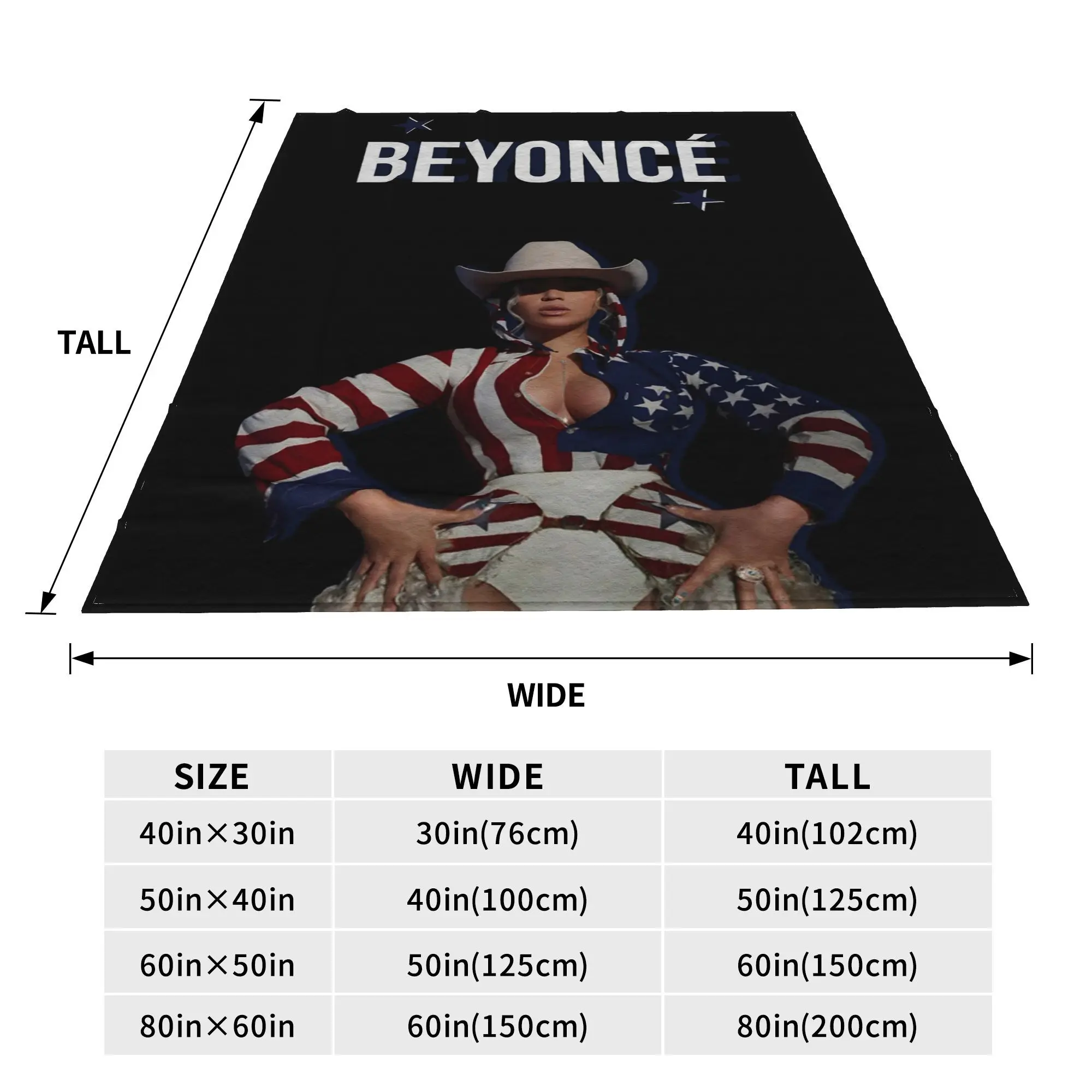 Singer Beyonce Cowboy Carter 2025 Tour Blanket Lightweight Flannel Sofa Throw Blanket for Bedroom Travel Throws Bedspread Quilt