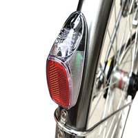 Bicycle Taillight Solar Energy Cycling Rear Light Road Mountain Bike Solar Energy Tail Light Night Cycling Safety Red Lamp