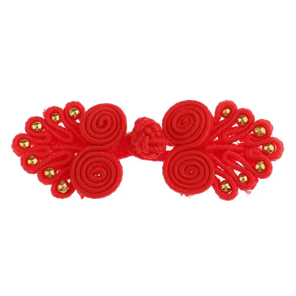 Elegant Traditional Chinese Knot Frog Buttons Polypropylene Fiber for Clothing Decoration Wedding Invitation Card