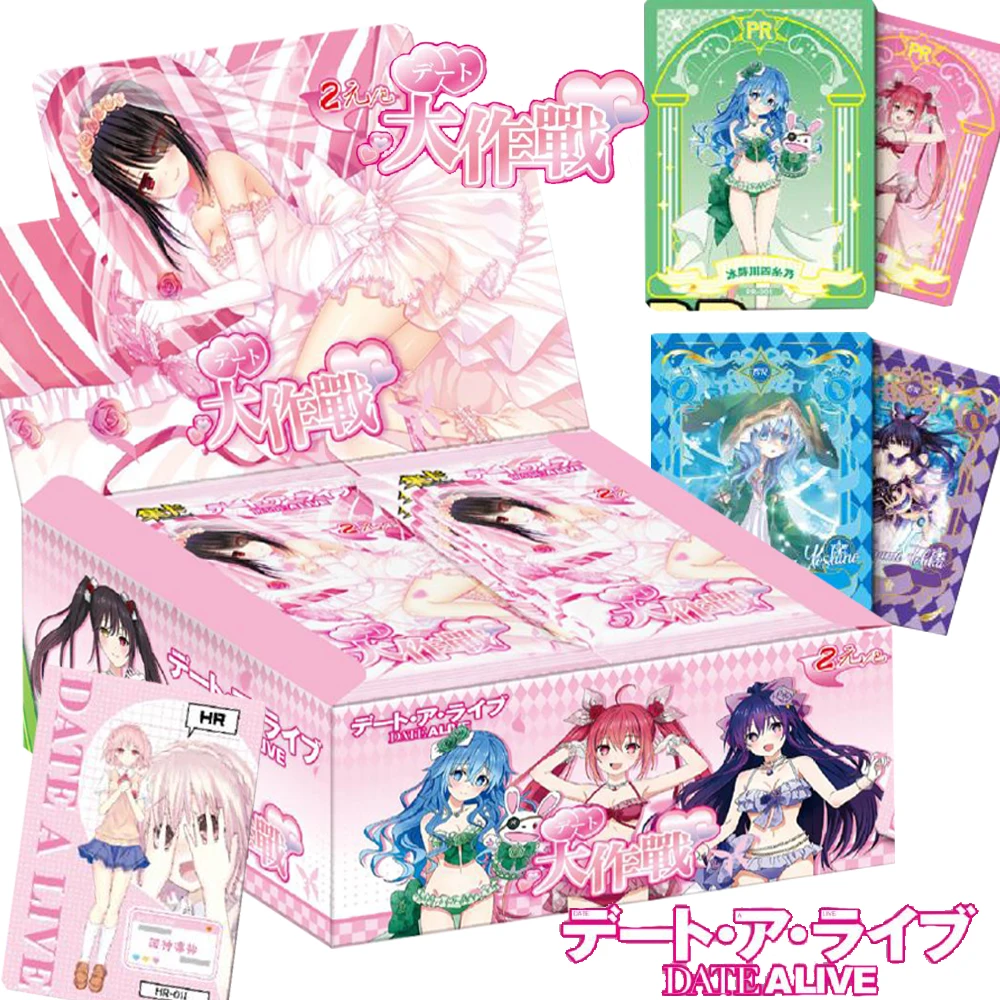 

Original DATE A LIVE Collection Cards Battle Love Anime Gorgeous Wonderland Rare Character Portrait Cards Family Table Toy Gift