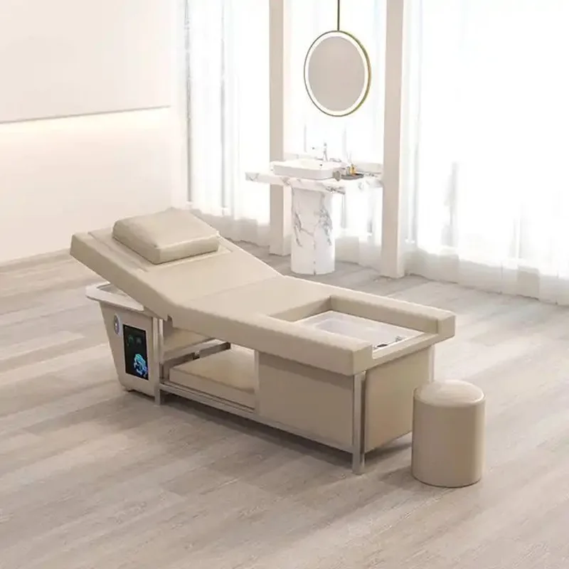 

2Electric lifting shampoo bed, massage massage massage bed, spa beauty salon, head and foot bath integrated bed,