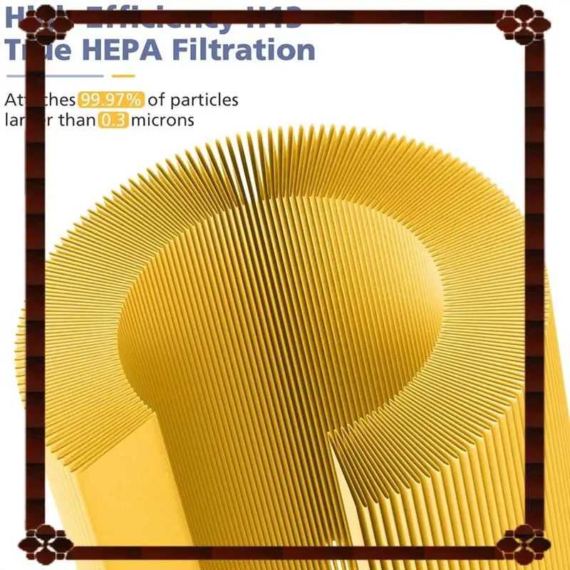 فلتر هواء بديل للتسليم لمدة 24 ساعة لأجزاء منقي الهواء LEVOIT Core 600S & Core 600S-P من الكربون المنشط H13 True HEPA Fil