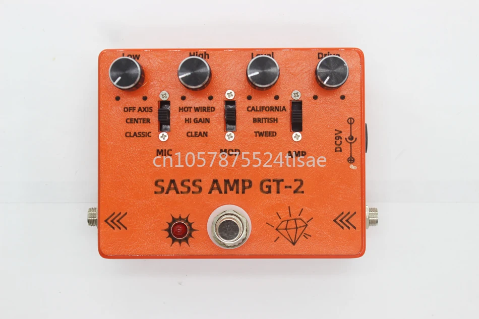 

DIY Handmade Effector SansAmp GT-2 Replica Electric Guitar Loudspeaker Box Analog Distortion Single Circuit Board