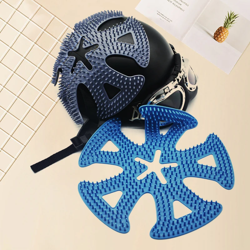 Almohadilla de silicona para el interior del casco, almohadilla cómoda transpirable y absorbente de impactos para casco de ciclismo, forro de repuesto lavable para casco
