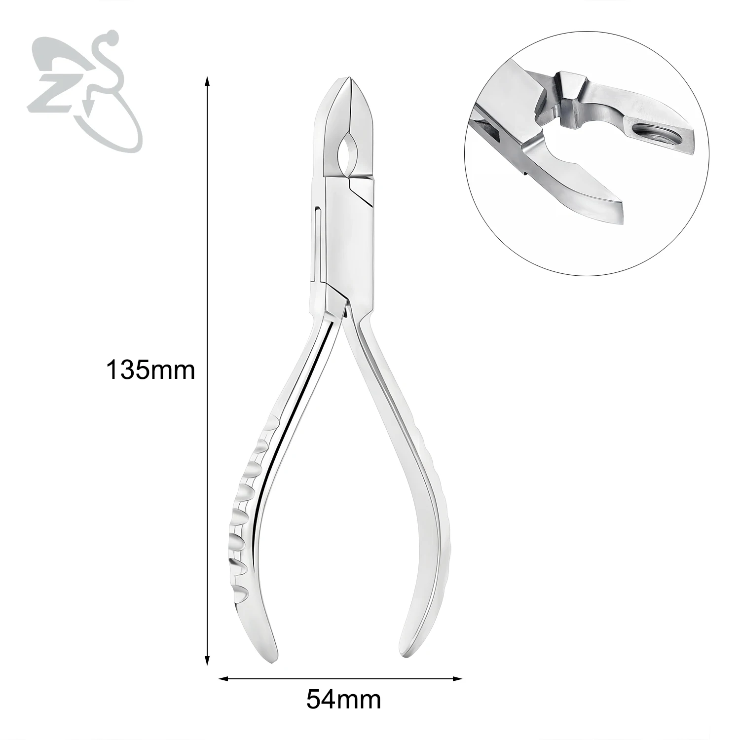 ZS 1PC Edelstahl Piercing Klemme Schlitz Locking Forcep Öffnung Piercing Zange Werkzeug für Ohr Lippe Bauch Nabel Zunge piercing