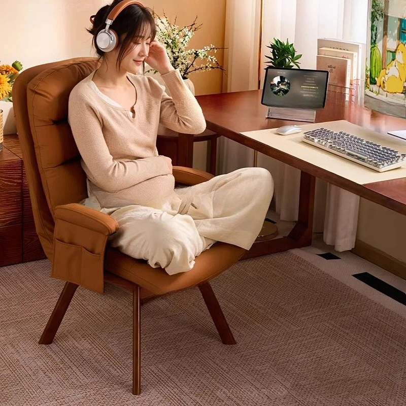 

Эргономичное офисное кресло для отдыха в современном скандинавском стиле, с удобной спинкой, для дома и офиса