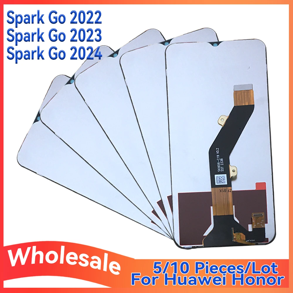 

Wholesale 5/10 Pieces Lot For Tecno Spark Go 2022 2023 2024 Screen Lcd Display With Touch Assembly