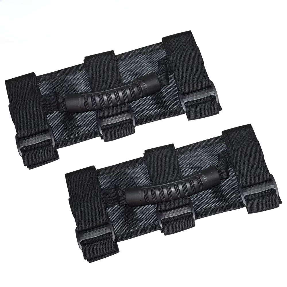 2x juego de manijas de agarre de barra antivuelco ilimitadas de alta resistencia, barra de agarre Wrangler para entusiastas todoterreno Jeep Wrangler JK 2007-2016 para UTV