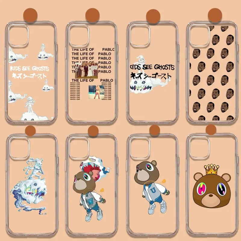 Kanye West Fashion Designer Ye Phone Case Transparent soft For iphone 11 13 12 14 15 pro max mini plus