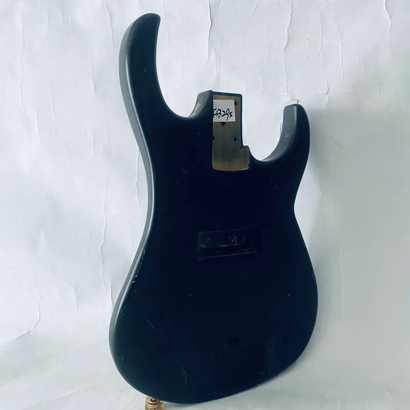 FB295  Black Color  4 String Electric Bass Body in Solid Wood for DIY One Custom Pickups Right Hand