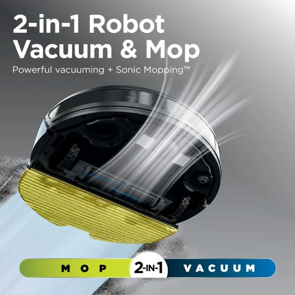 Shark Robot Vacuum & Mop Combo, Powerful Suction, Matrix Plus, 60-Day Debris Capacity, HEPA Bagless Self Empty Base