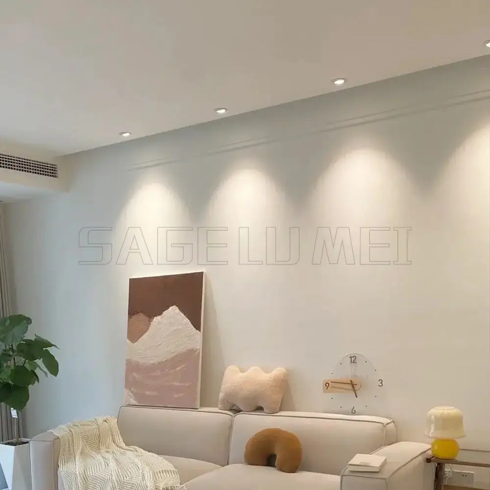 FUT074 FUT074WR MiBoxer 6W RGB+CCT LED Downlight WiFi+2.4GHz Built-in power Tuya smart app control  Third party voice control