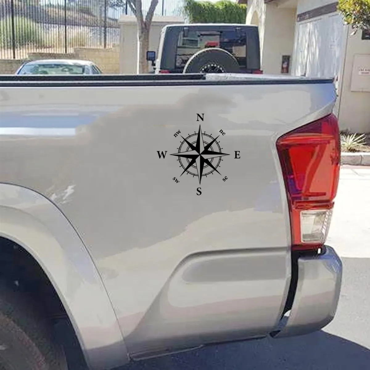 1PC "Stylish Vintage Compass Rose Logo" Car Motorcycle Sticker Decal to Decorate Your Auto Bike Exterior with Explorer Style