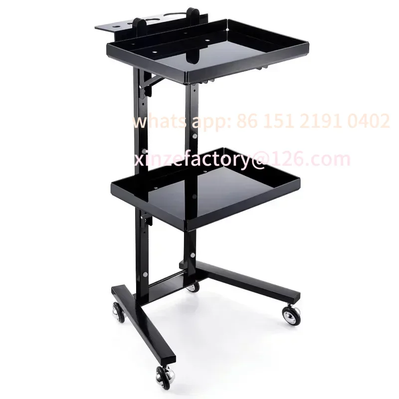 

Customizable Stainless Tattoo Salon Trolley Utility Hairdresser Salon Furniture Multi-layer Barber Move Tool Cart Storage
