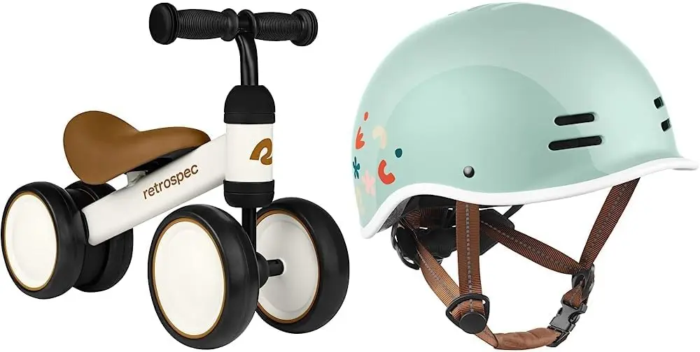 Cricket Baby Walker Balance Bike con 4 ruote per età 12-24 mesi-giocattolo per bicicletta per bambini per 1 anno Oldu2019s - Ride On Toys f