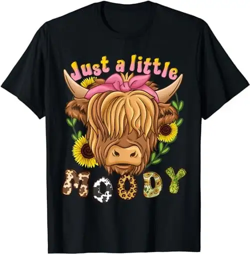 Highland Cow Scottish T Shirt Sweat 52266