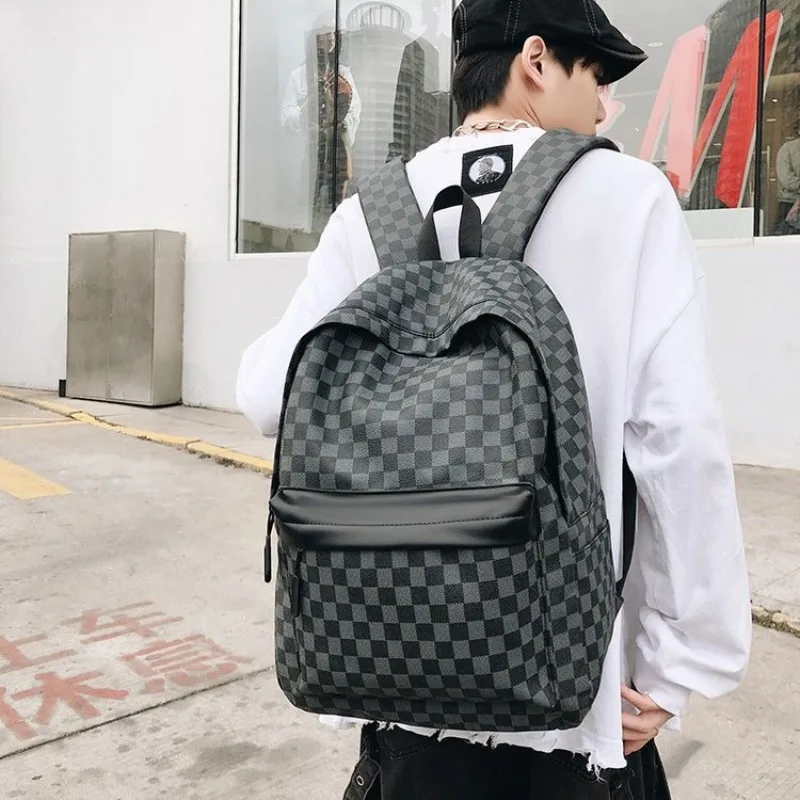 

Мужской модный рюкзак в стиле ретро с принтом, прочный материал для школьников, кампуса, поездок на работу, ежедневное использование, незаменимый переноска