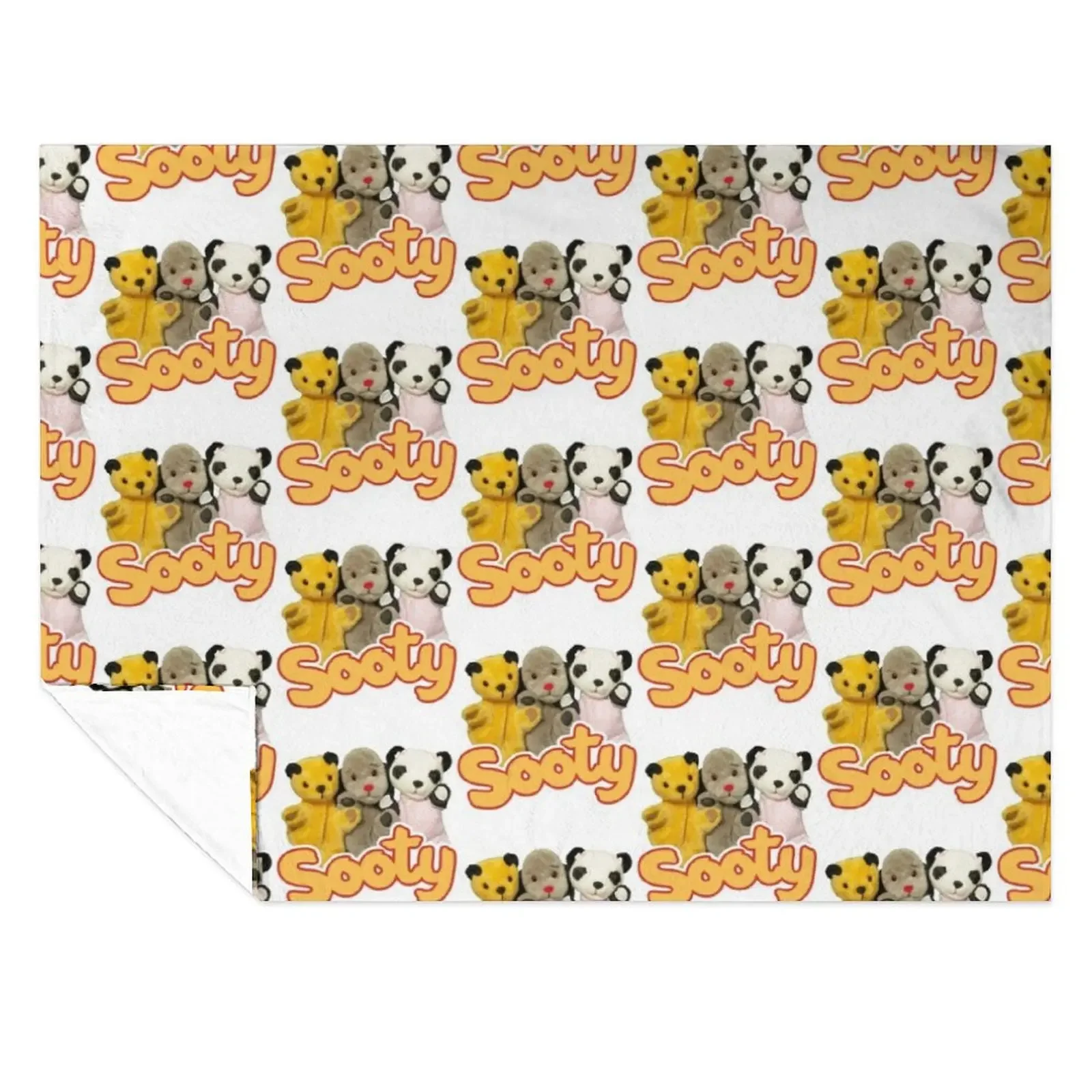

Sooty and sweep Throw Blanket Bed Fashionable sofa bed Decoratives anime Blankets