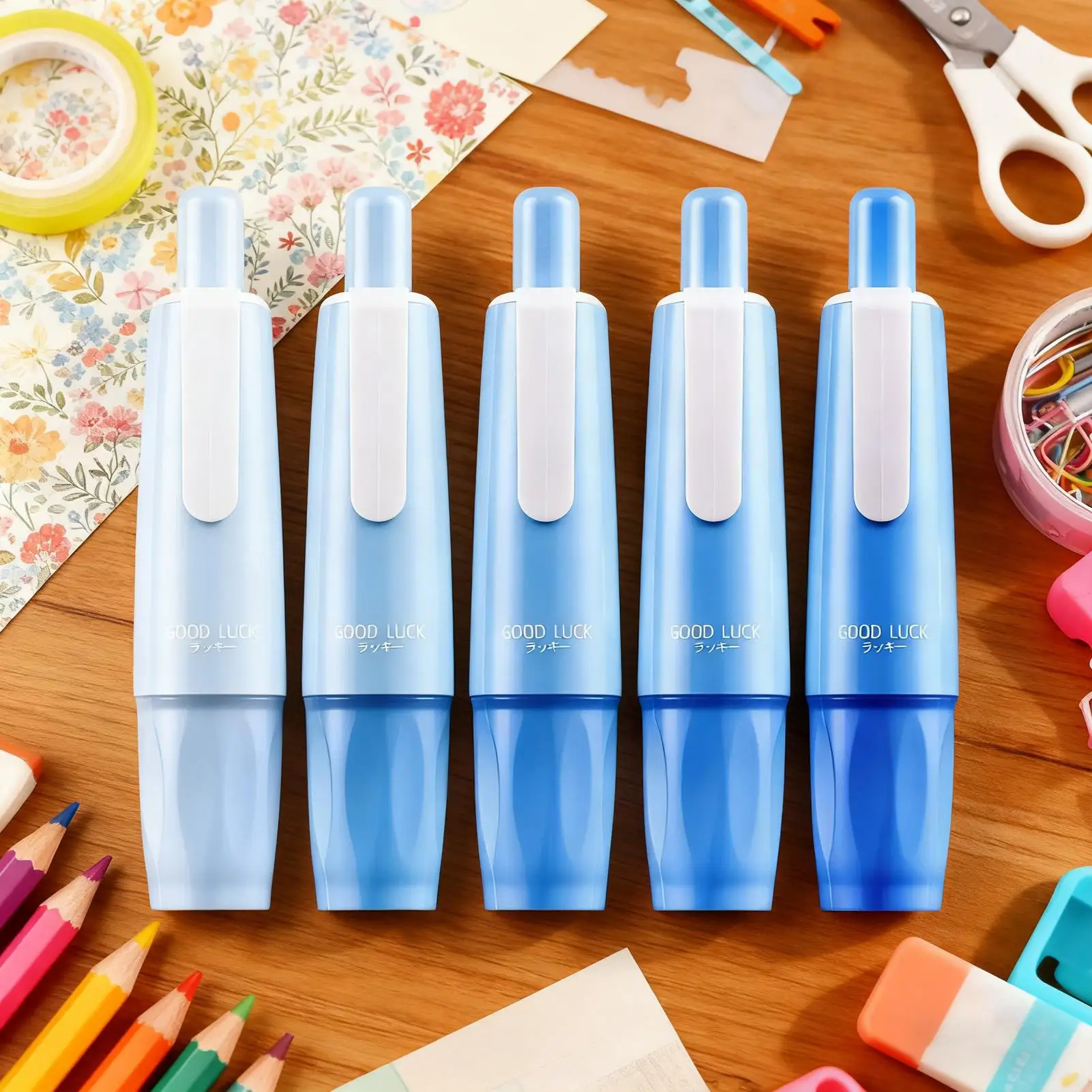 

Double Sided Tape Roller Sticky Craft Tape Strips 5 Pieces Scrapbooking Adhesive Roller For Office Journaling Paper Art Card