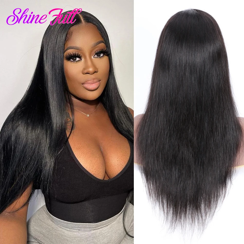 

30 32 Inch Straight HD Transparent 13x4 Lace Front Human Hair Wigs Brazilian Remy Lace Frontal Wig For Black Women 250 Density