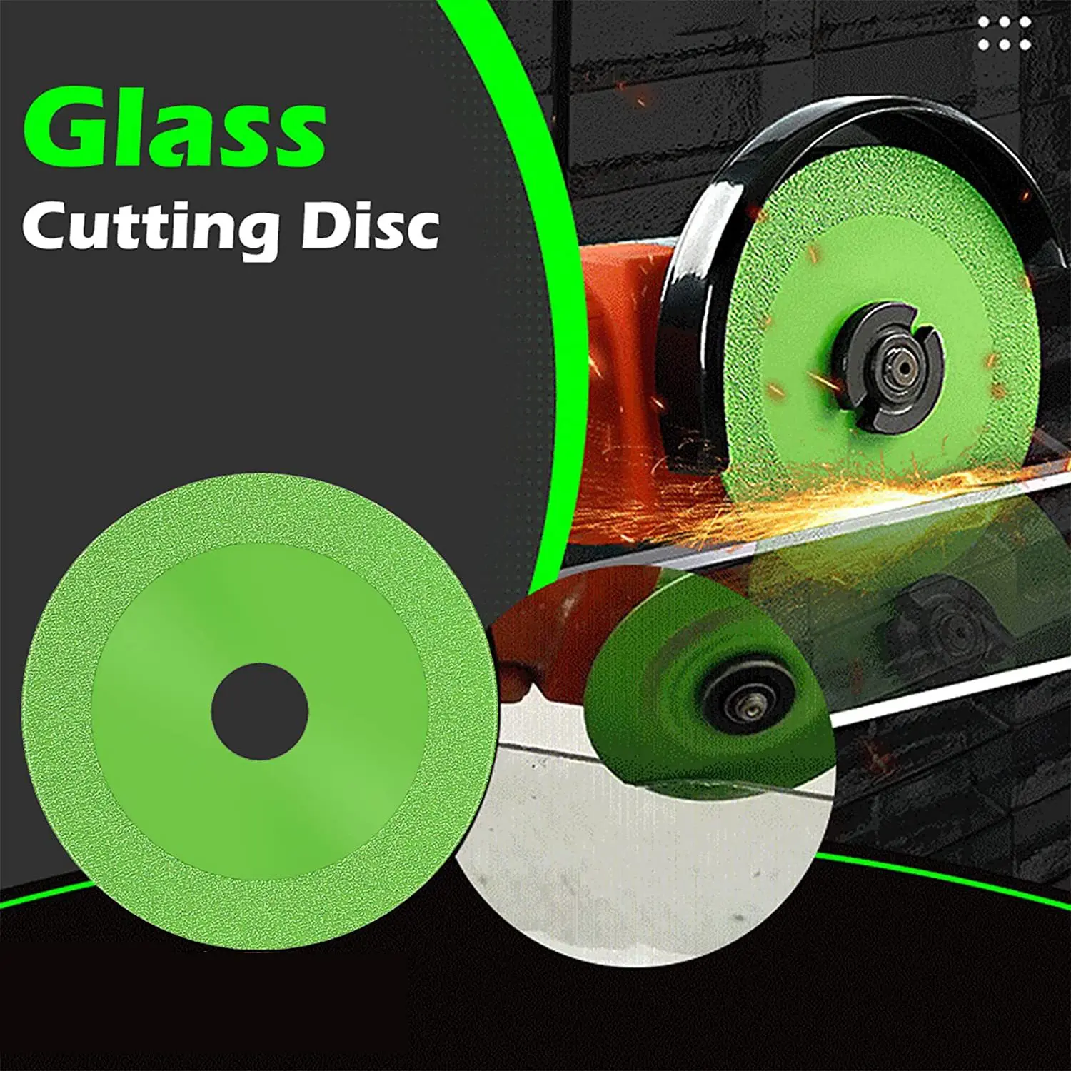 Diamond Ultra Thin Green Brazing Blade Cutting Blade Ceramic Jade Glass Tile Wine Bottle Grinding Cutting Saw Blade Tool