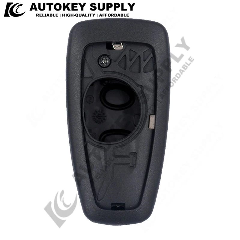 AutokeySupply AKFDF109 3 Buttons Flip Key Folding Car Remote Key Shell For Ford Focus Mk1 Mondeo