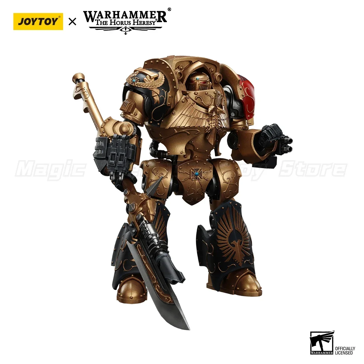 Nowy oryginalny JOYTOY Warhammer 40K Legio Custodes Contemptor-Galatus/Achillus Dreadnought 1/18 Model postaci zabawka