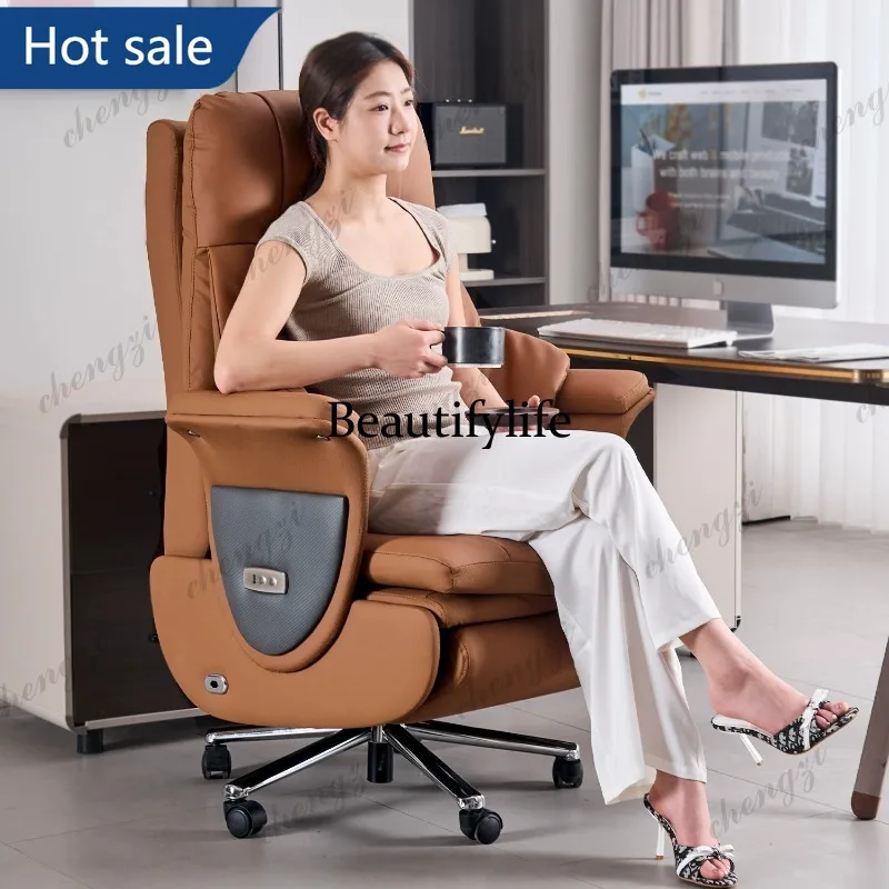 NQ52  electric boss chair leather computer sedentary office massage office chair business