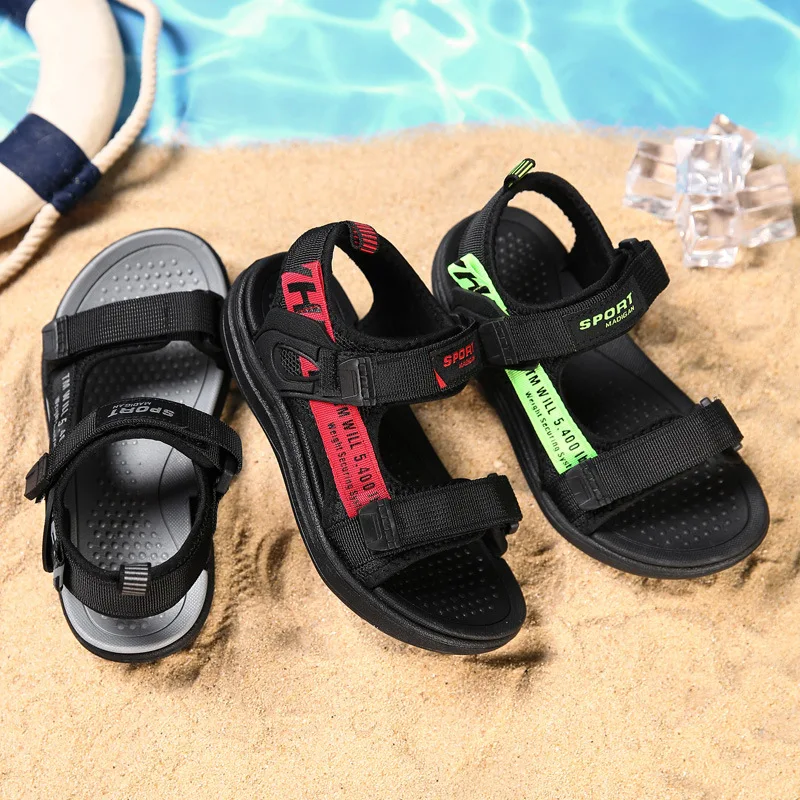 2024 Hot Summer Kids Sandals Breathable Boys Sandals Soft Comfortable Children\'s Shoes Outdoor Beach Girls Lightweight Slippers