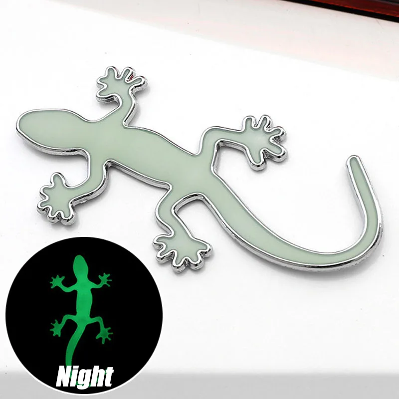 1/2 sztuk Luminous Gecko naklejka samochodowa odblaskowa naklejka ostrzeżenie o bezpieczeństwie 3D Stereo naklejka naklejki blokujące zarysowania akcesoria samochodowe