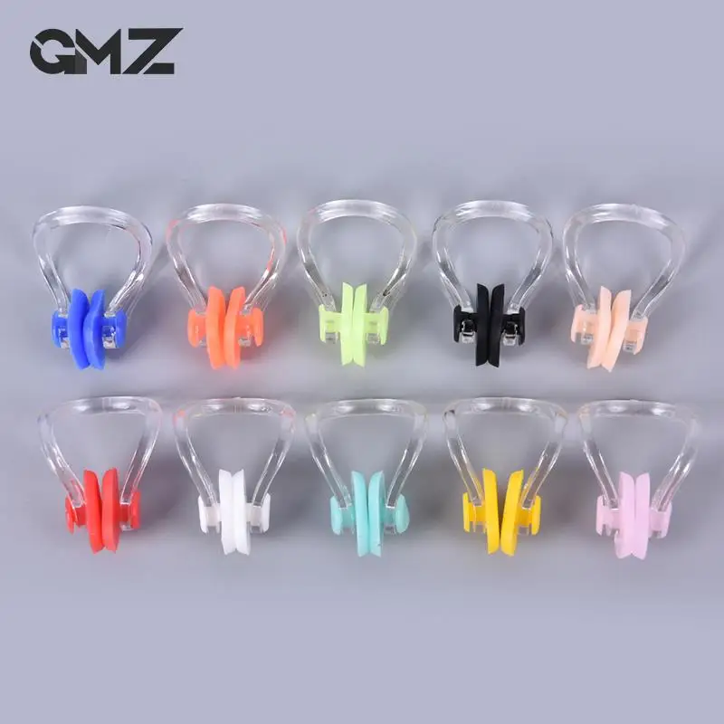 10pcs/lot Reusable Soft Silicone Swimming Nose Clip Comfortable Diving Surfing Swim Nose Clips Random Color