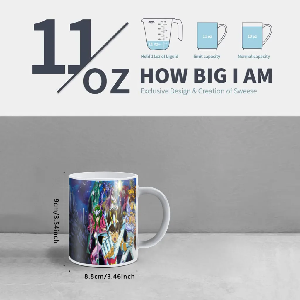 Anime Saint Seiya One Piece Coffee Mugs And Mug Creative Color Change Tea Cup Ceramic Milk Cups Novelty Gifts