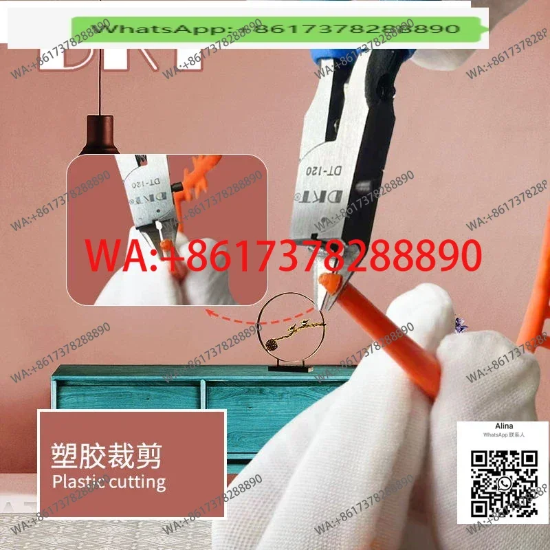 DKT Electronic Scissors Nozzle pliers 4 inch 5 inch Diagonal nose pliers Diagonal nose pliers 6 inch precision plastic scissors