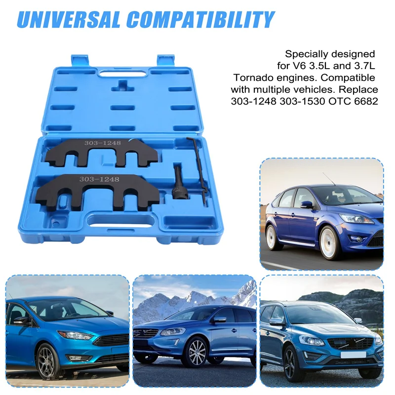 

A51K-Camshaft Holding Tool Kit With Tension Tool Timing Alignment Holder Tool For Ford 3.5L 3.7L 4V Engines