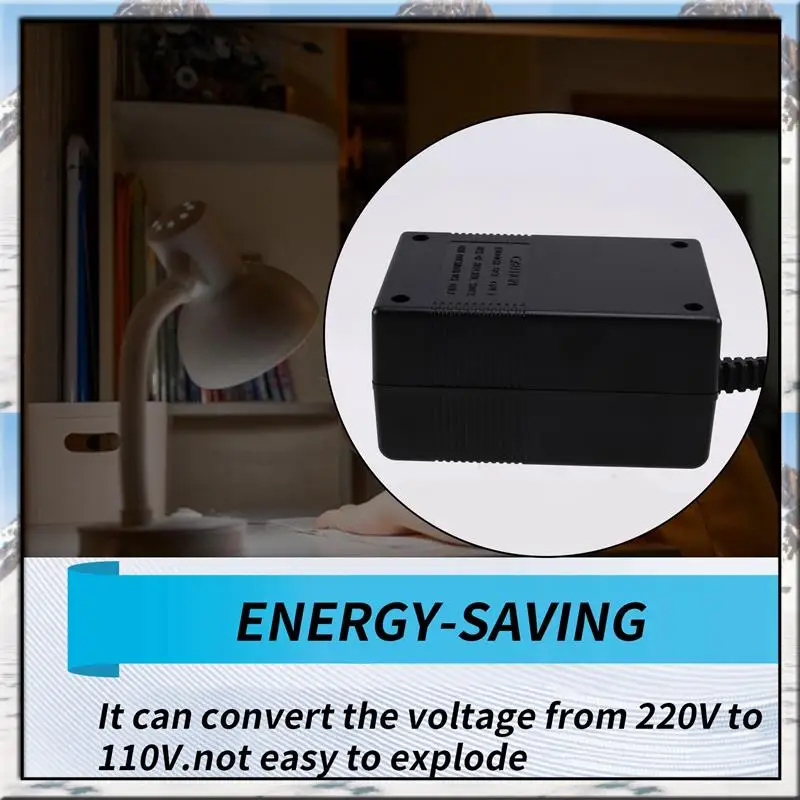 AA46 Compact 300W Travel Voltage Converter Transformer, Step-Down And Step-Up, 220V To 110V And 110V To 220V, UK Plug