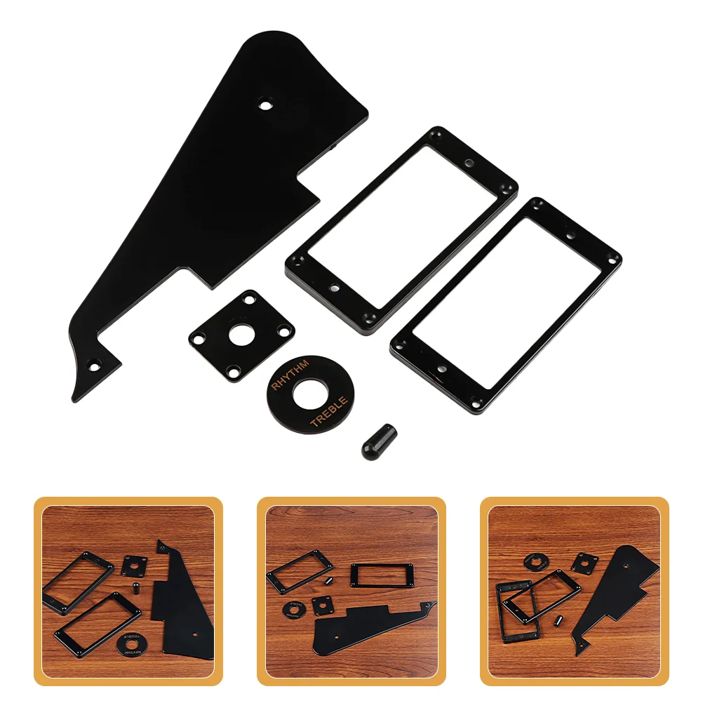 

Guitar Black Plastic Cover Pickguard Scraper Scratch Plate for Acoustic Protector