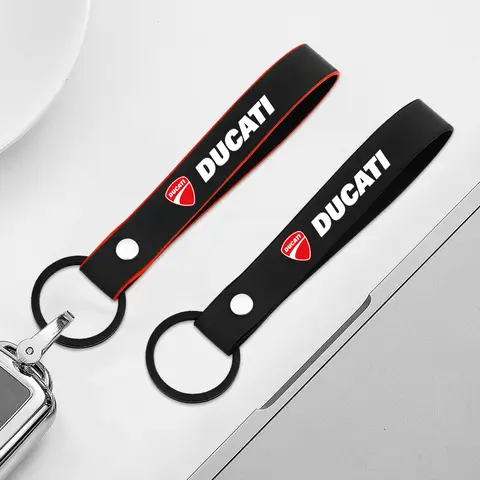 Motorcycle Keychain Suede key rings for Ducati Panigale Diavel Superleggera V4 V2 Scrambler 400 800 1100